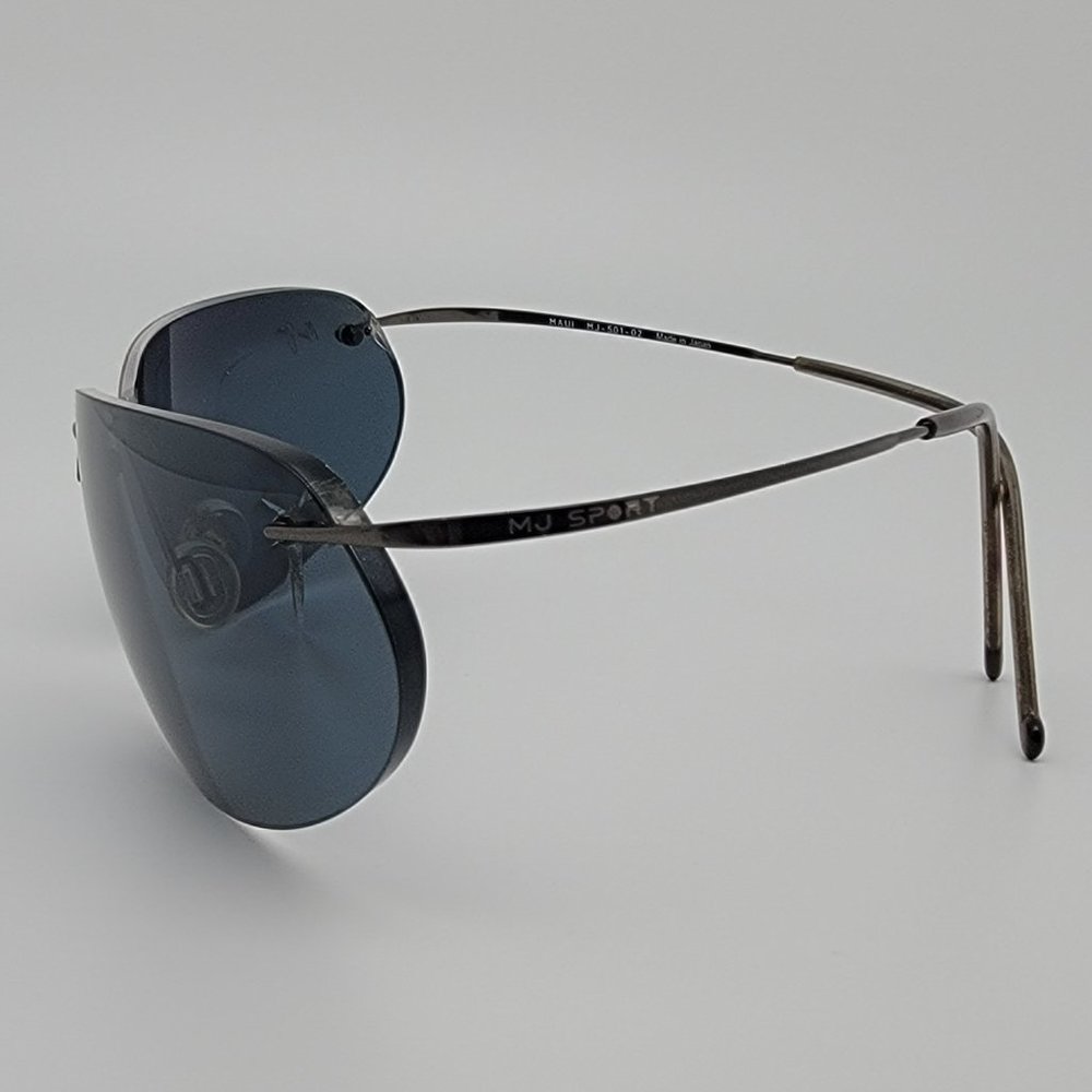 *SOLD* Maui Jim MJ-501-02 Kaanapali Titanium Gunmetal Sunglasses Frame w/ Case - Picture 4 of 13